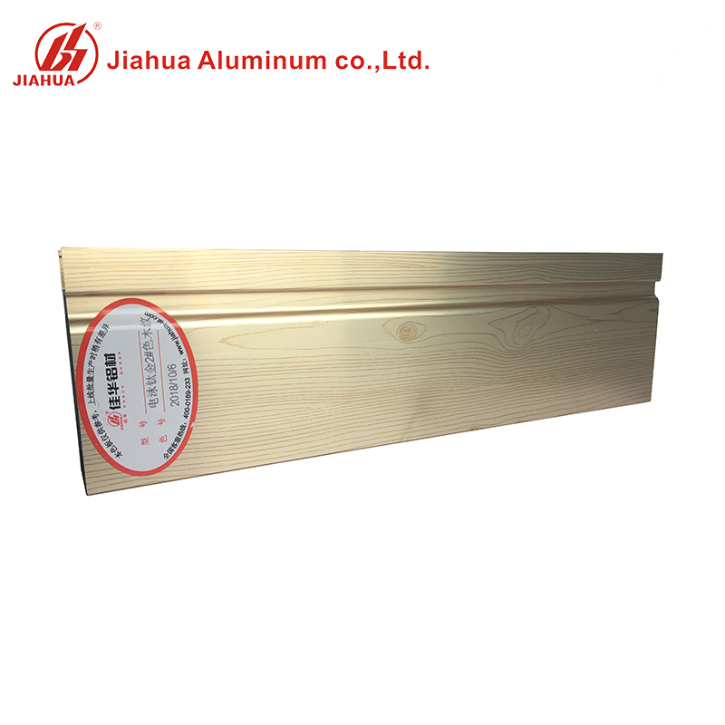 Profils extrudés linéaires de tube en aluminium de tube en aluminium de couleur en bois d'or de couleur électrophorétique pour les fenêtres coulissantes