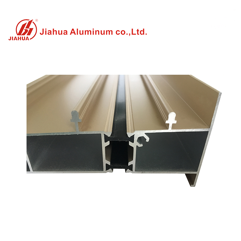 Profils en aluminium anodisés d'extrusion d'isolation thermique pour des fenêtres de coupure thermique