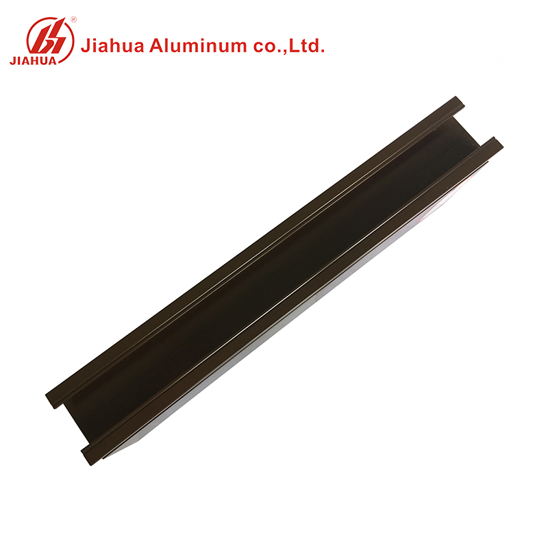 Profils en aluminium de portes en aluminium de couleur brune 6063 T5 de haut standard de JIA HUA pour le marché indien