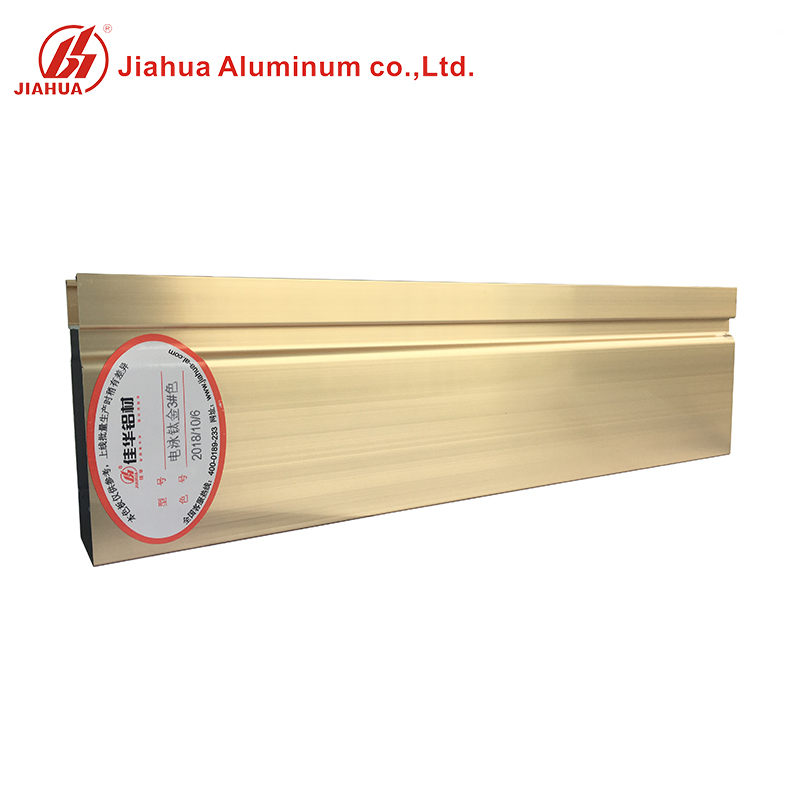Profilé en aluminium doré titanique de profilés de fenêtre pour rail de porte coulissante pour fenêtre en aluminium de nouvelle conception