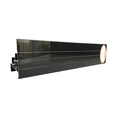 Profilés de rail de cadre de fenêtre en aluminium noir perle électrohporèse pour fenêtres coulissantes en aluminium