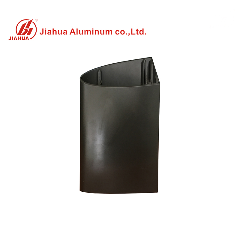 Profils industriels creux en aluminium bruns d'extrusion en aluminium enduits de poudre durable