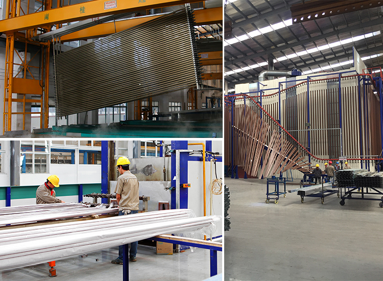 Profil&eacute;s d'extrusion en aluminium, finition de surface