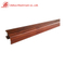 Profils en aluminium de recourbement de bord de meubles d'extrusion de grain en bois en bois pour la décoration à la maison