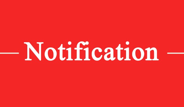 Notification de vacances