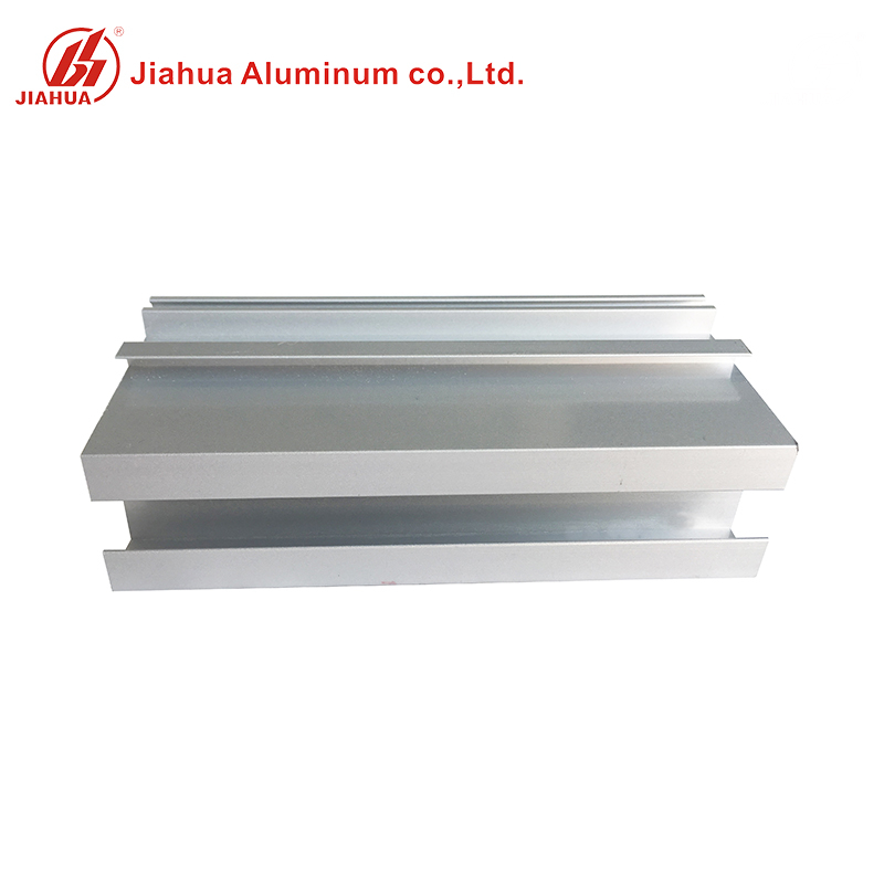 Profils en aluminium de tube de porte et de fenêtre d'extrusion rectangulaire pour le verre simple
