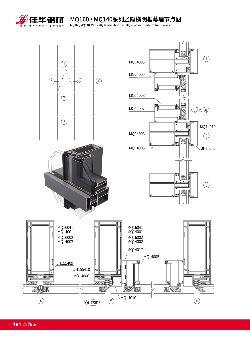 MQ160 / MQ140 mur rideau invisible
