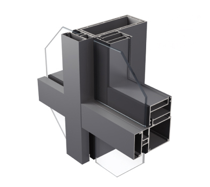 JH120L / JH150L série aluminium Mur-rideau visible façade