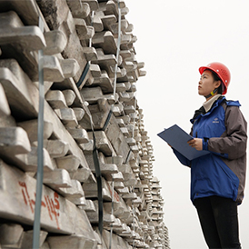 Tige de billette en lingot d'aluminium