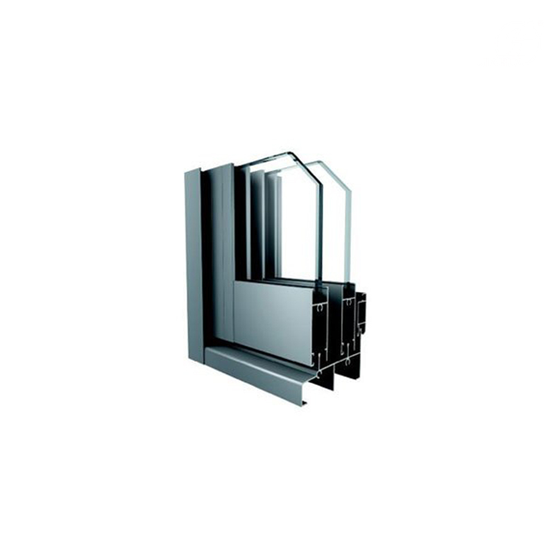 Fenêtre à cadre coulissante horizontale en aluminium noir anodisé de la série 70 supérieure pour le marché de la construction