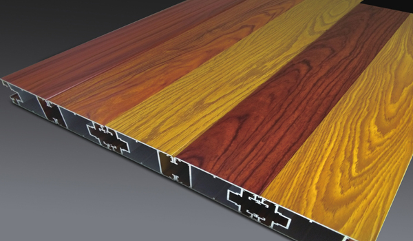 profils en aluminium de grain en bois de haute qualit&eacute;