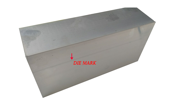 Marque de d&eacute;coupe pour profil&eacute;s en aluminium