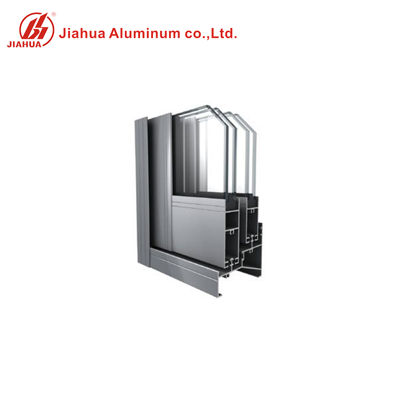 Fenêtre à cadre coulissante horizontale en aluminium noir anodisé de la série 70 supérieure pour le marché de la construction