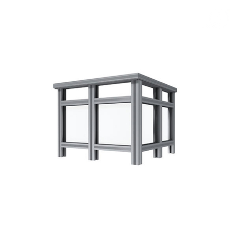 Profils en aluminium extrudé de main courante de balcon de couleur noire enduite de poudre pour des étapes avant