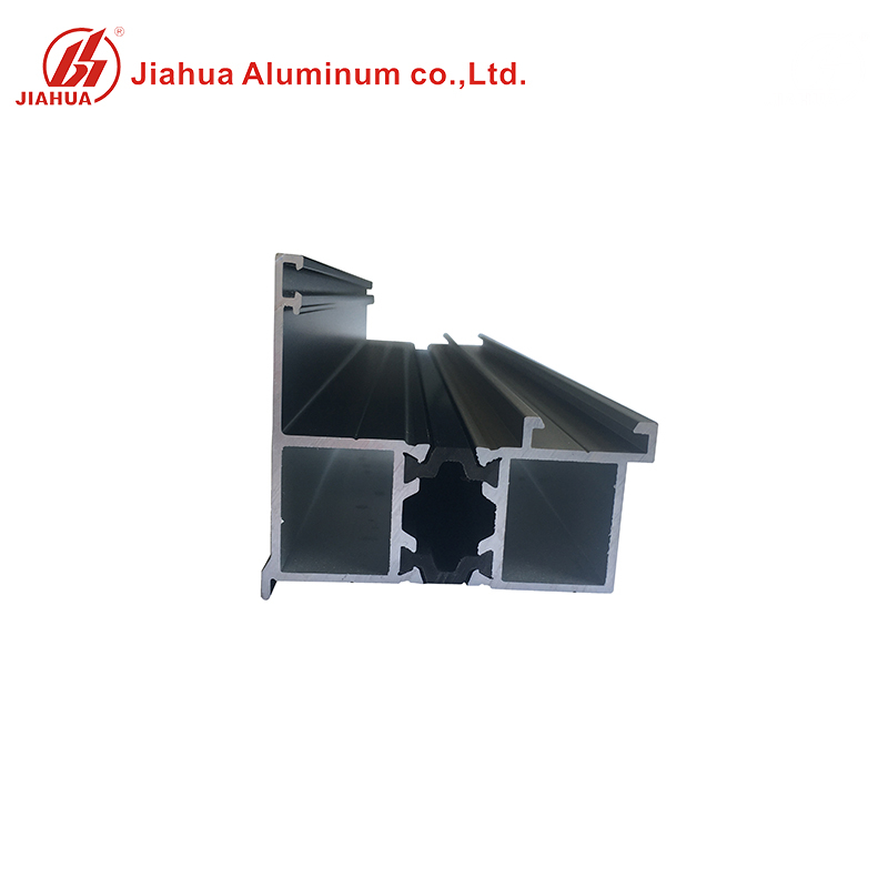 Profils en aluminium anodisés noirs résistants à la chaleur d'extrusion avec le caoutchouc EPDM de forme de C pour le cadre de Windows